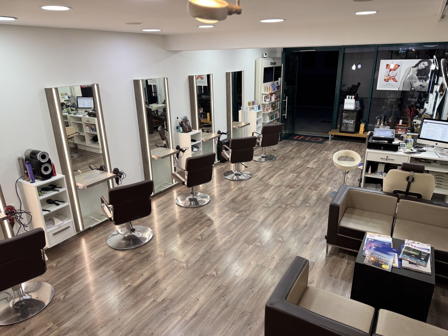 VIPHairSalon Ansicht des Friseurladens im Stadtzentrum München